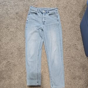 American Eagle Outfitters Blue Ankle Cropped Jeans